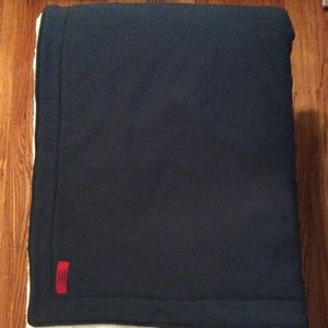 Navy blue sweatshirt blanket